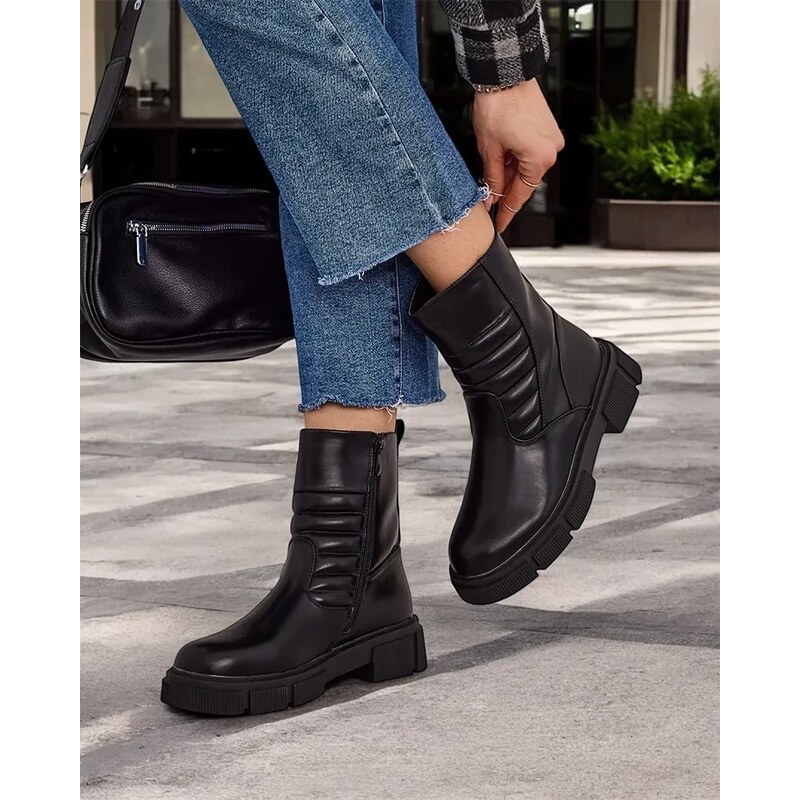 Resti Womens eco leather ankle boots Borou