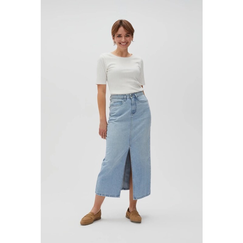 Marisse Womens Skirt L-Sc-4601 L.Blue
