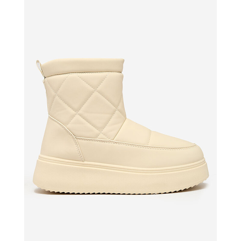 Resti Beige womens boots ala snow boots Kacecica