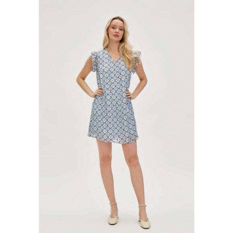 Marisse Womens Dress L-Su-4629 Blue