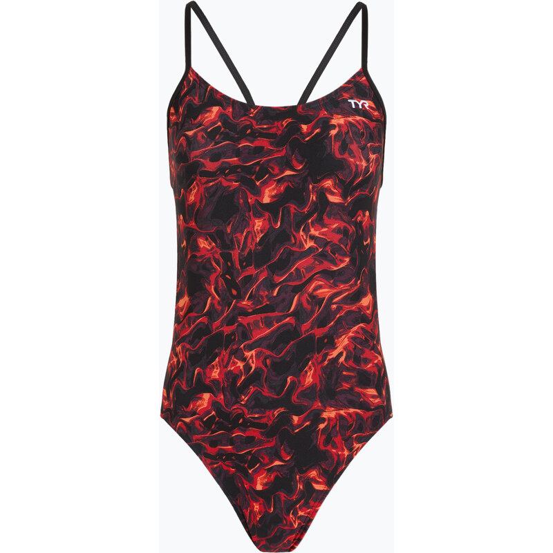 Dámské jednodílné plavky TYR Durafast Elite Energy Cutoutfit red