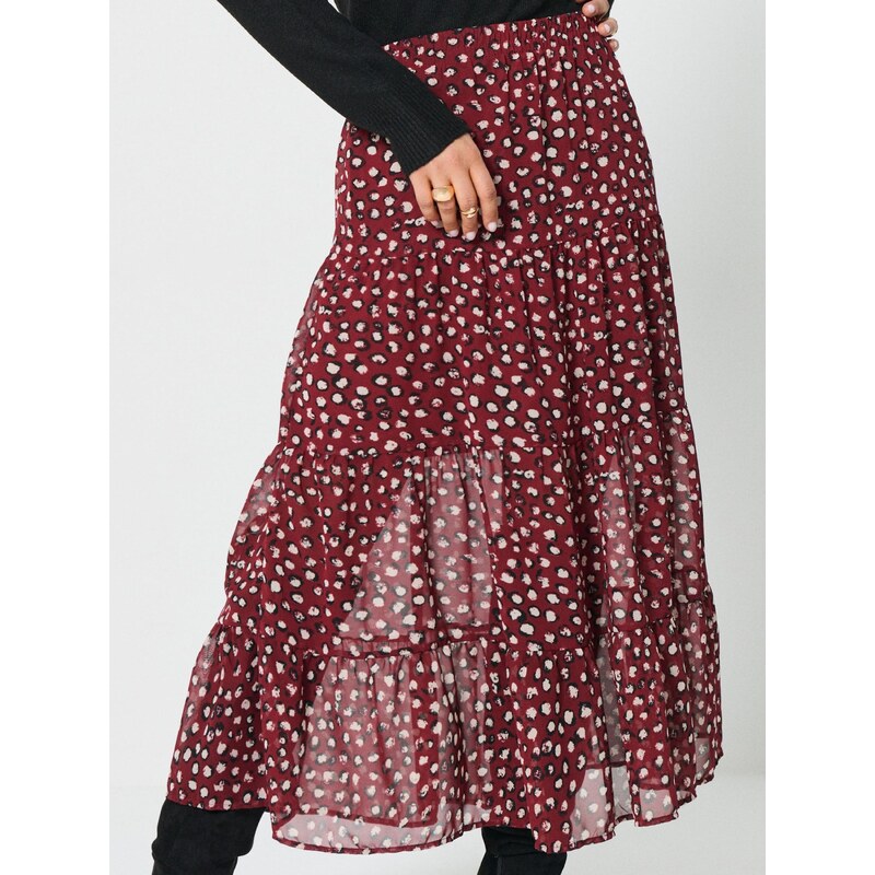 Sinsay - Sukně - burgundy