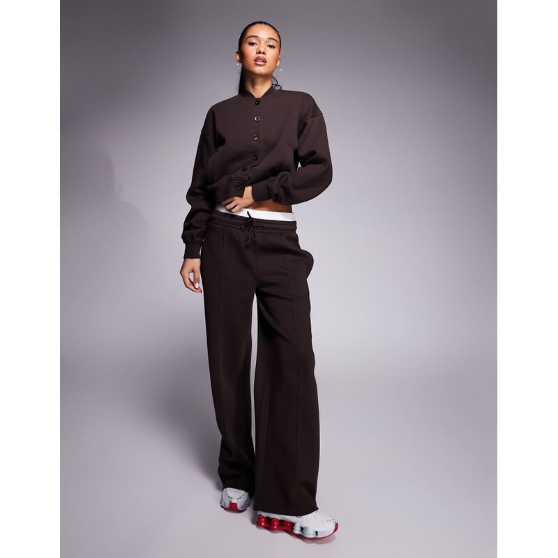 Kaiia cotton rich smart double waistband wide leg joggers co-ord in 107873856