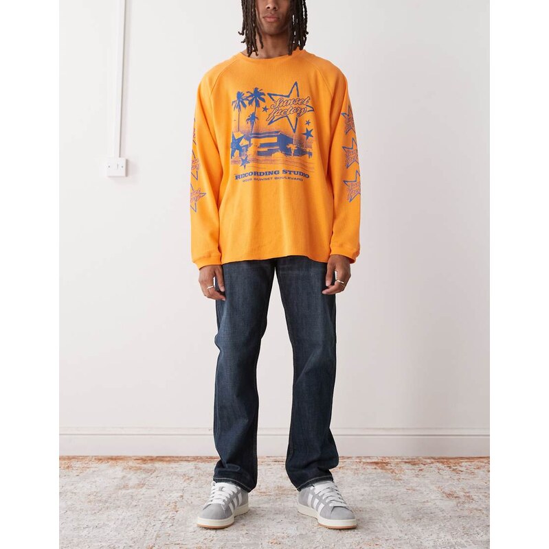 Weekday Klean straight leg jeans in dark blue wash