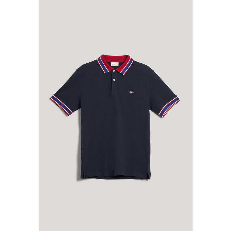 POLOKOŠILE GANT POPCORN TEXTURE SS POLO EVENING BLUE