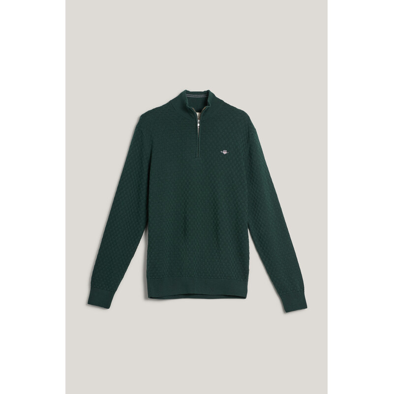 SVETR GANT MICRO TEXTURE HZ TARTAN GREEN