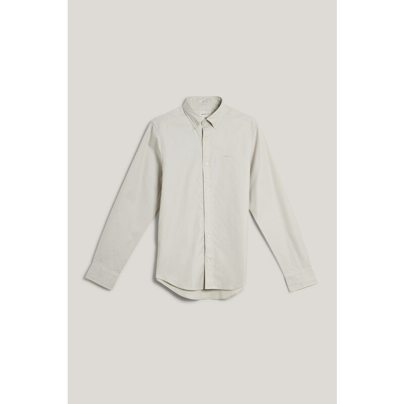 KOŠILE GANT SLIM PINPOINT OXFORD SHIRT GREIGE