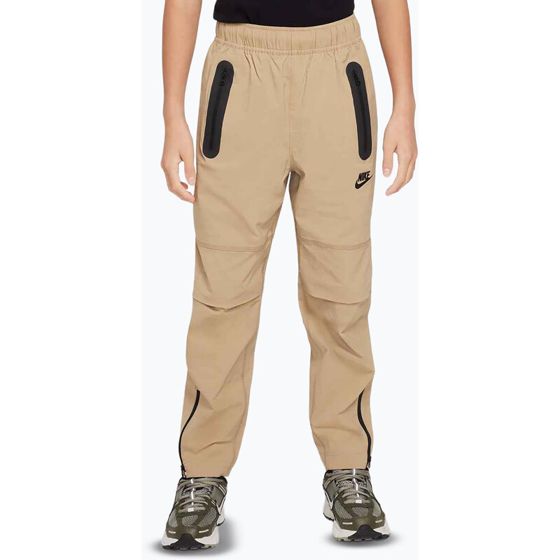 Dětské kalhoty Nike Tech Woven parachute beige/black