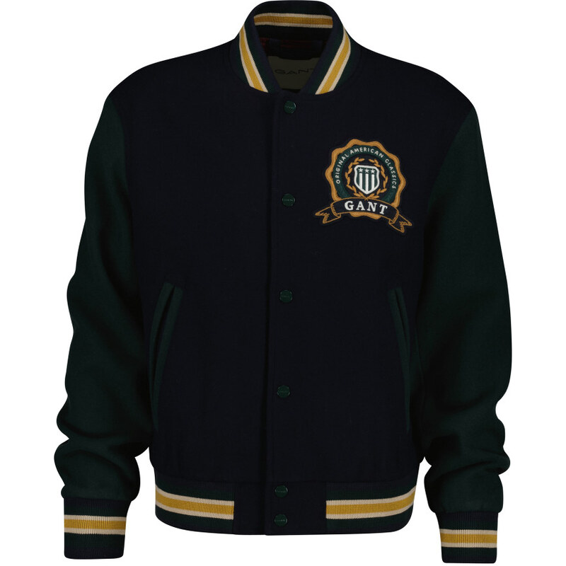 BUNDA GANT WOOL MIX VARSITY JACKET EVENING BLUE