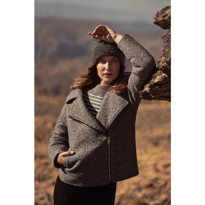 Marisse Womens Jacket Z-Ku-4510 Grey
