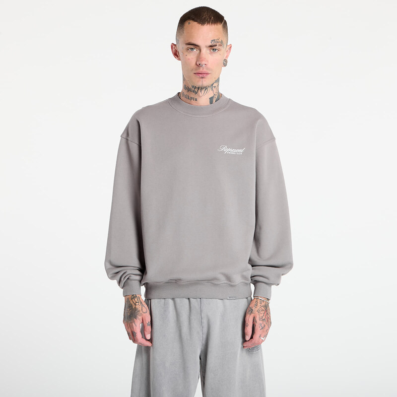 Mikina REPRESENT Owners Club Script Sweater Slate XL