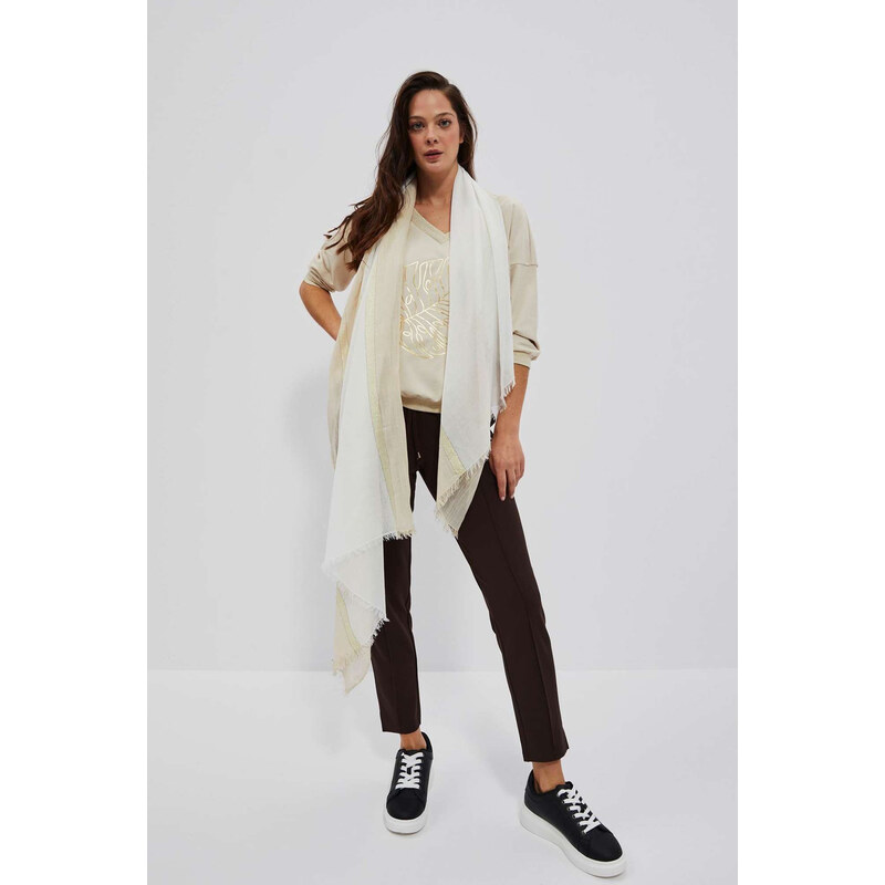 Marisse Womens Scarf L-Sz-4010 Beige