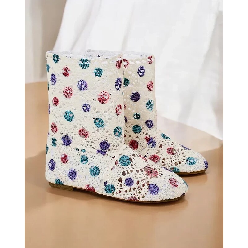 Resti Childrens openwork Misuti boots