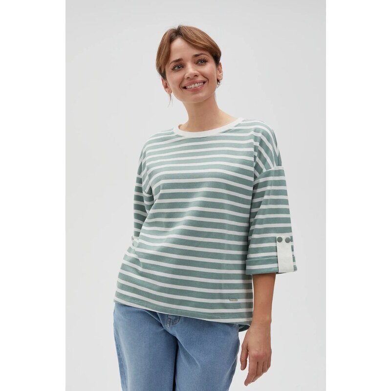 Marisse Womens Sweatshirt L-Bl-4607 Olive