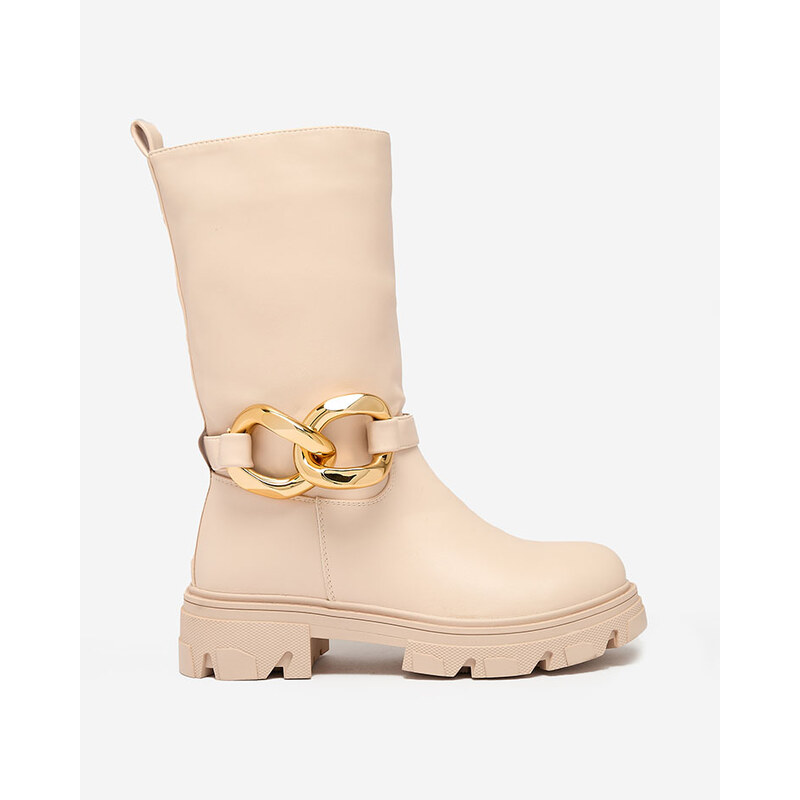 Resti Womens slip-on ankle boots with camel Mekira insulation -