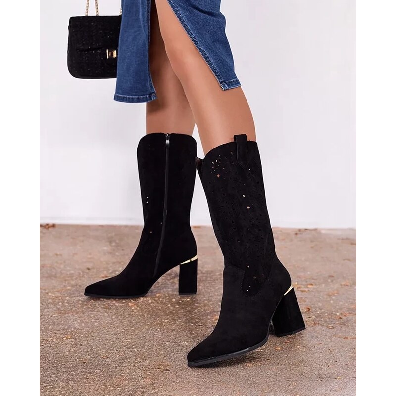 Resti Evolle openwork stiletto boots