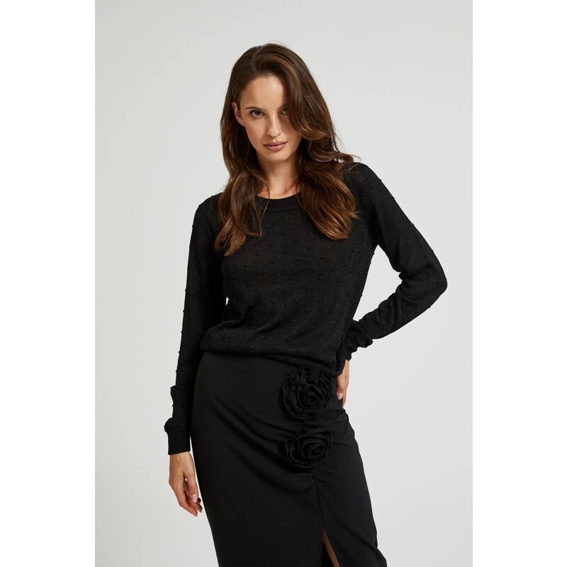 Marisse Womens Sweater Z-Sw-4533 Black
