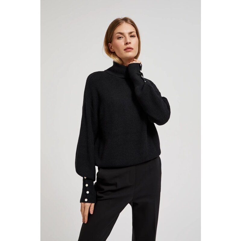 Marisse Womens Sweater Z-Sw-4556 Black