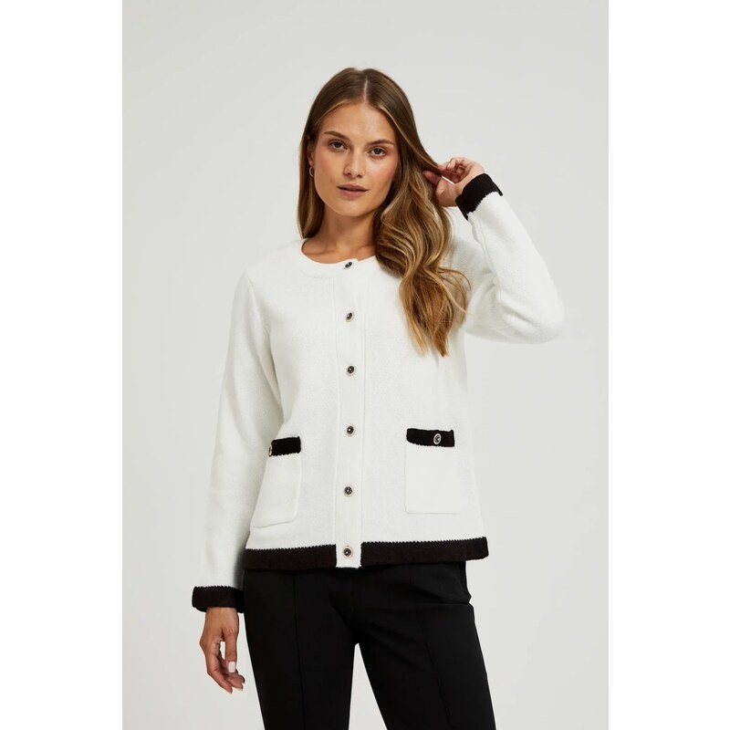 Marisse Womens Sweater Z-Sw-4567 Off White