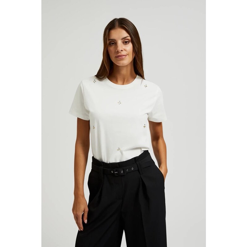 Marisse Womens Blouse Z-Ts-4538 Off White 107876470