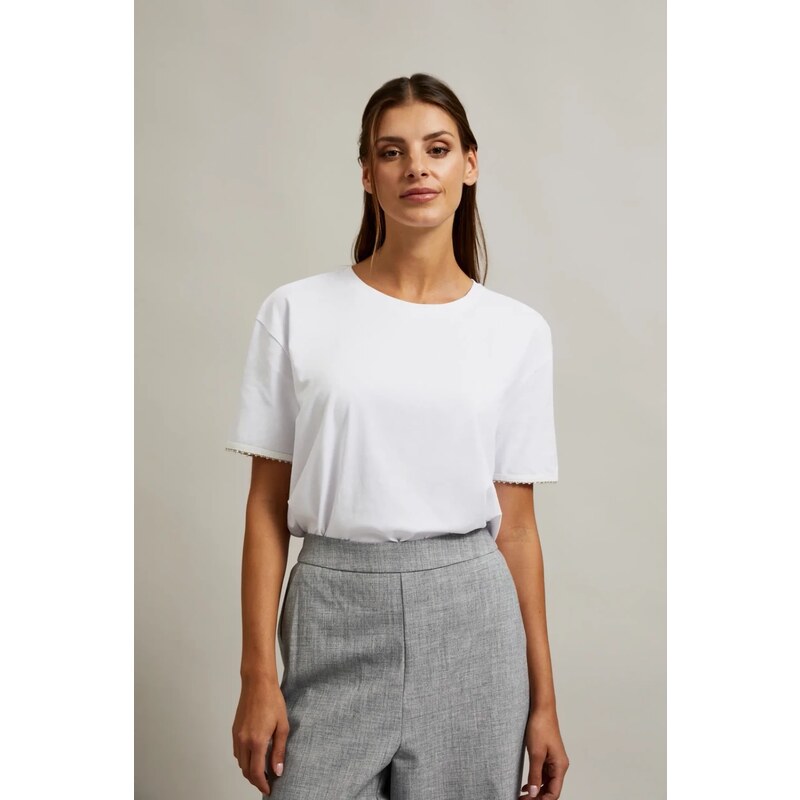 Marisse Womens Blouse Z-Ts-4536 White 107876464