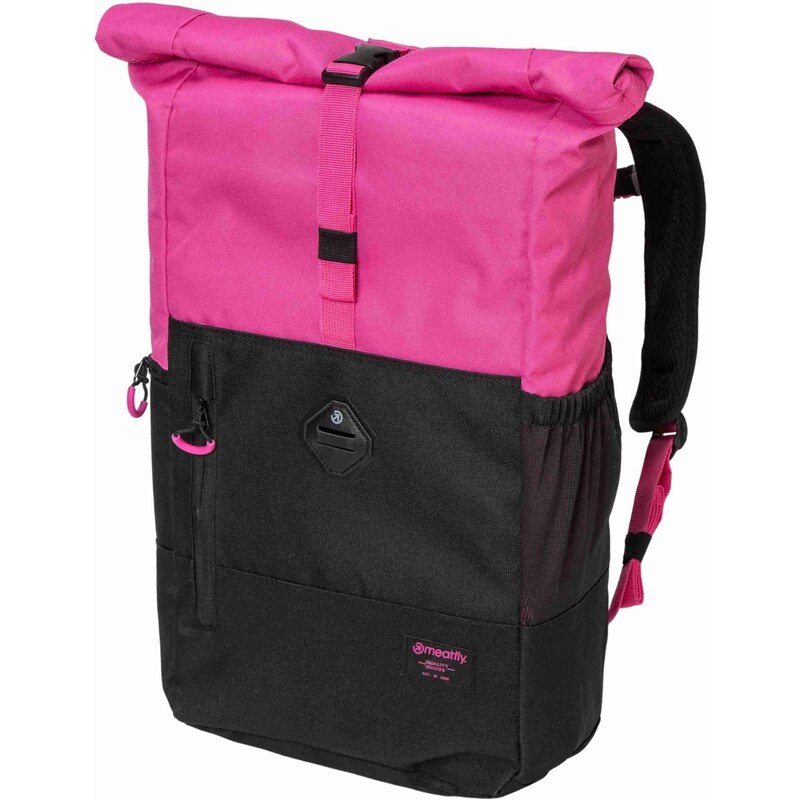 Meatfly batoh Holler Pink / Black 28 L | Černá