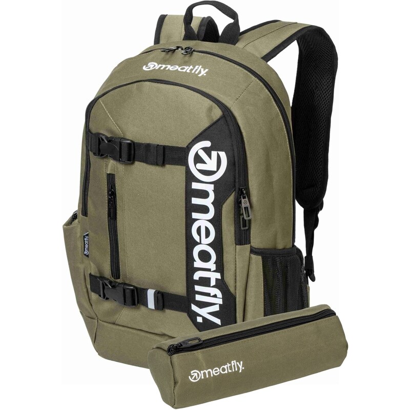 Meatfly batoh Basejumper Olivine 22 L + PENÁL ZDARMA