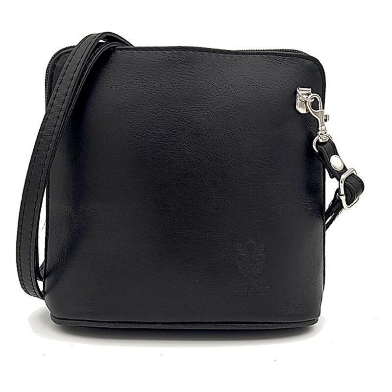 Dámská kožená crossbody kabelka Borse Design 10-53 černá