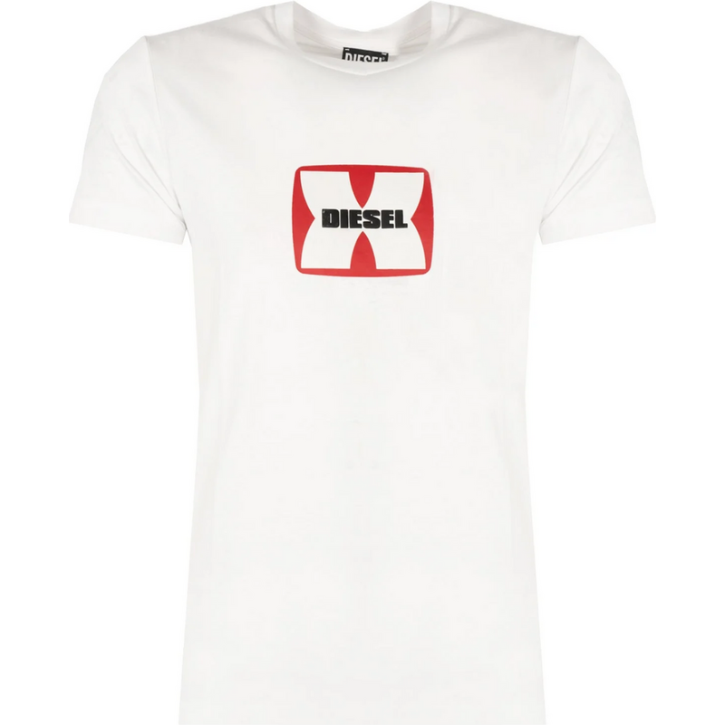 DIESEL Embossed Logo White tričko