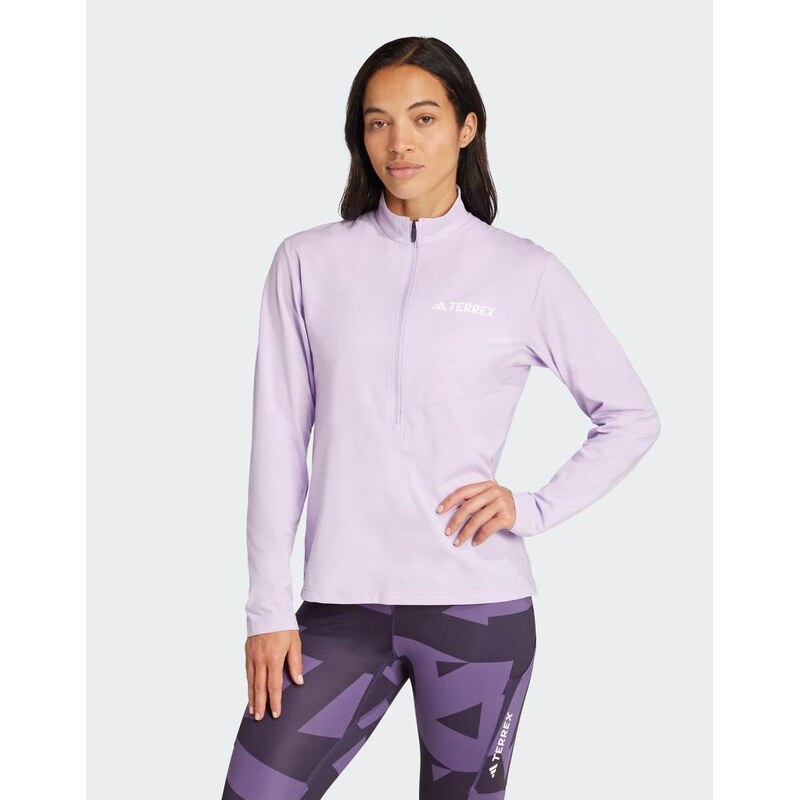 adidas performance Terrex multi climacool 1/2 zip long sleeve tee in 115499062