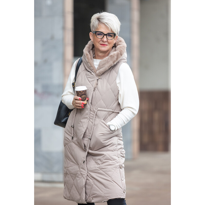 DALEF Dámská vesta HEIDI [24702] Barva: Cappuccino, Velikost: M 107880734