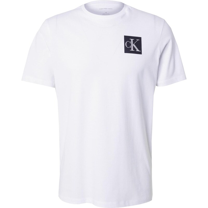 Calvin Klein Jeans Tričko černá / bílá