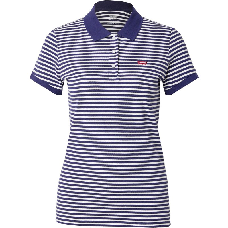 LEVIS  Tričko Slim Polo Shirt námořnická modř / bílá