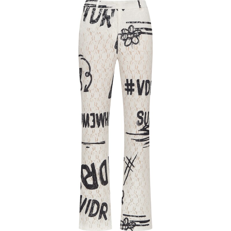#VDR Lace White kalhoty