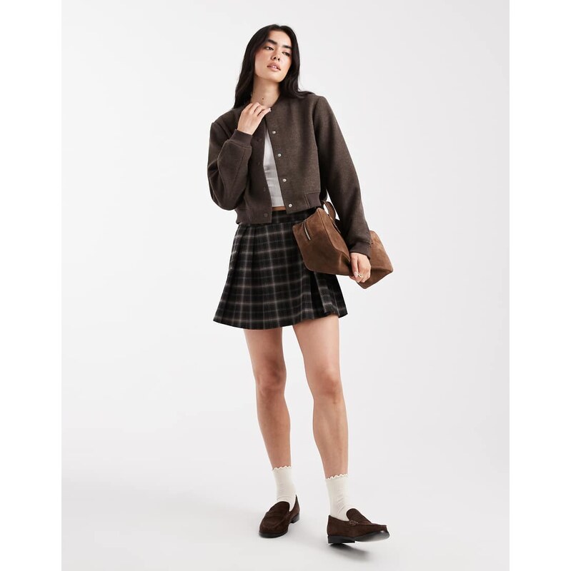 Vero Moda bomber jacket in chocolate brown 115529396