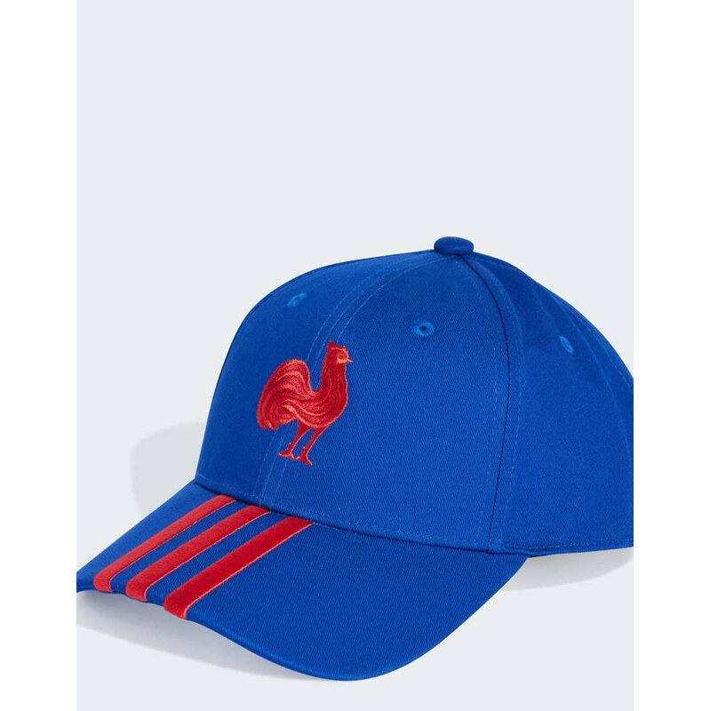 adidas performance France 3-stripes baseball cap in royal blue
