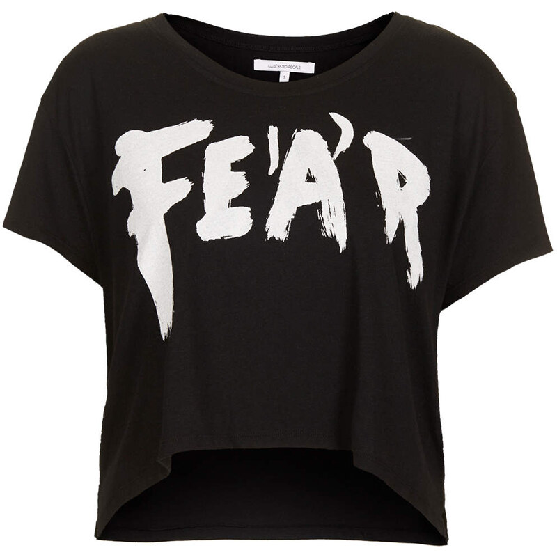 Topshop **Fear Crop Top by Illustrated People