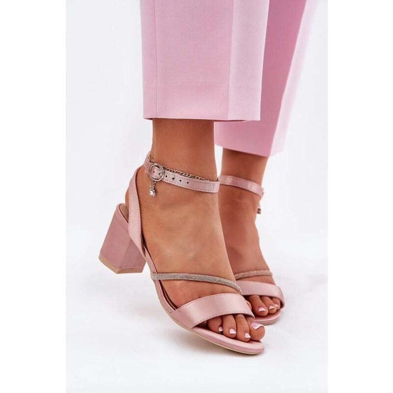 Sandály na podpatku model 213010 Step in style