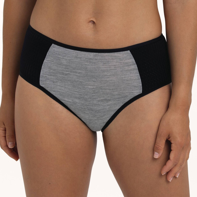PanAlp wool sport. kalhotky vyšší+ . 1656 black/melange - Active