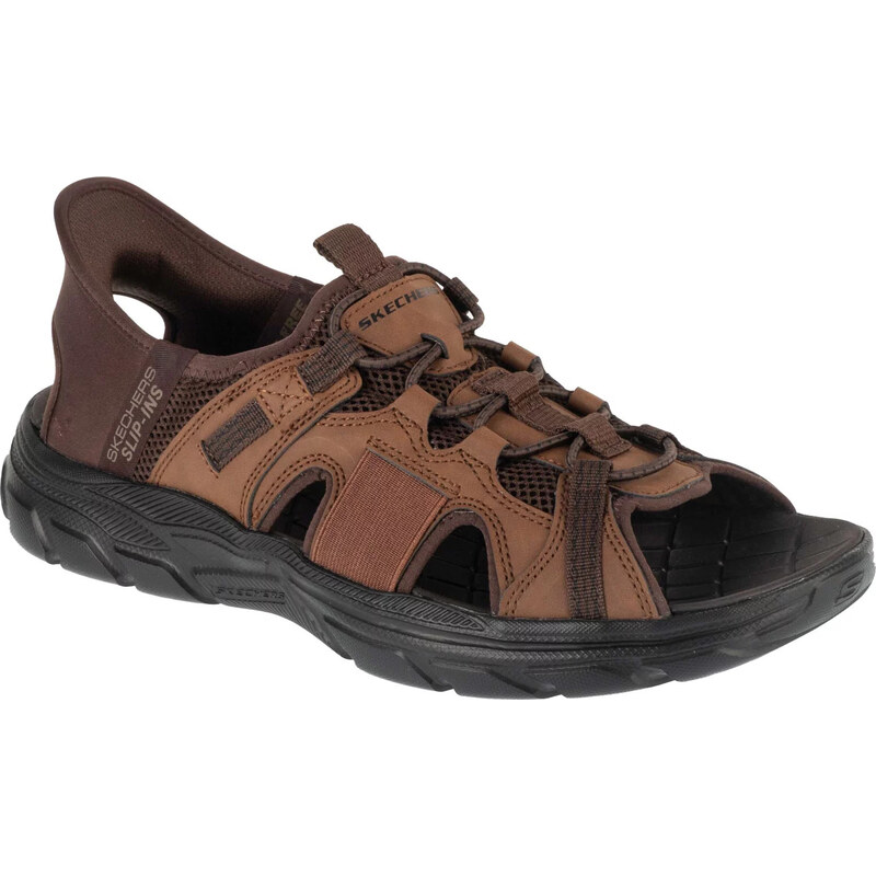 Hnědé pánské sportovní sandály Skechers Slip-Ins: Revolted SS -