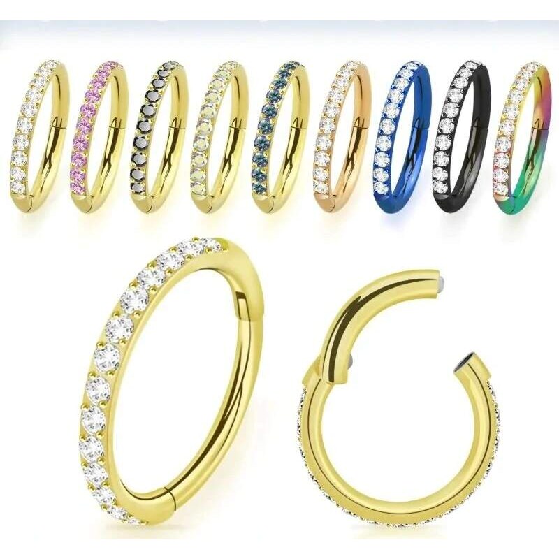 Achadirect Barevný kroužek se zirkony SGTSH10 InfinityPierce 107469472