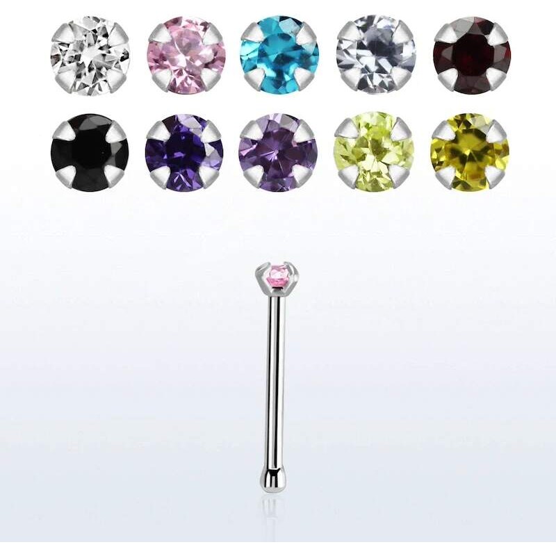 Achadirect Piercing do nosu s kamínkem SNBZR15 InfinityPierce 107469487