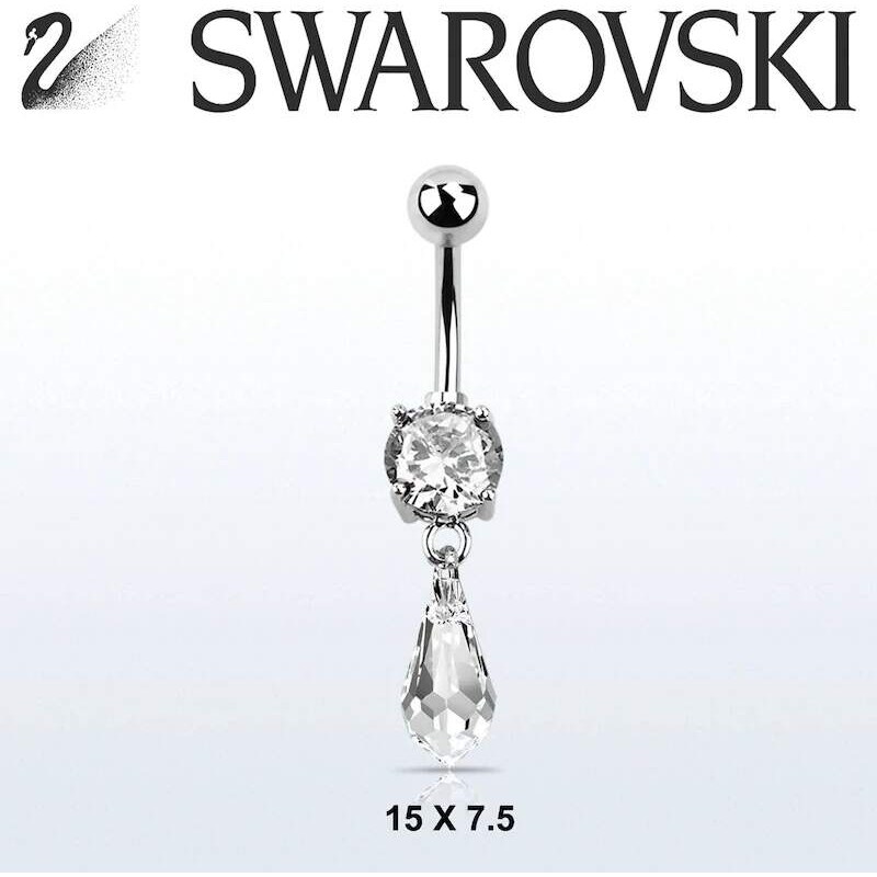 Achadirect Banán do pupíku s krystalem Swarovski MCD713 InfinityPierce 107469527