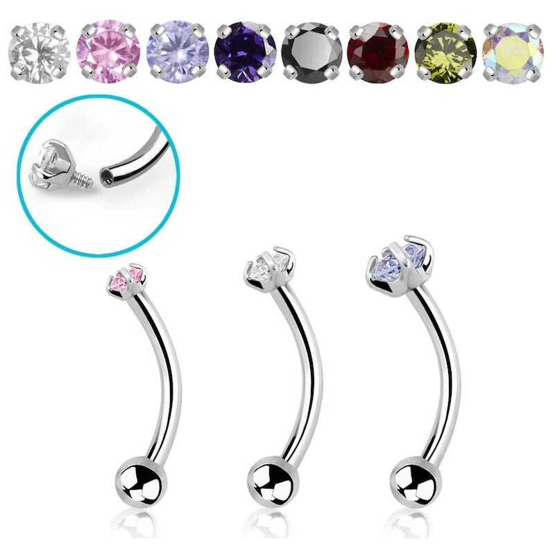 Achadirect Banánek s kamínkem a kuličkou BNECZIN InfinityPierce 107469534