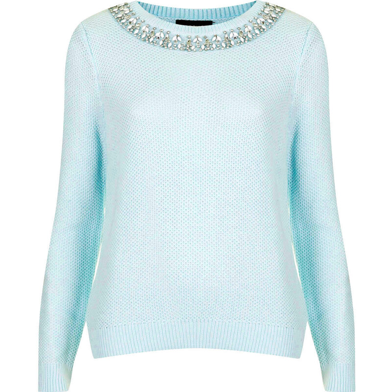 Topshop Pretty Necklace Sweater