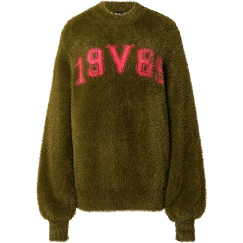 19V69 ITALIA Svetr Stella olivová / pink 109411104