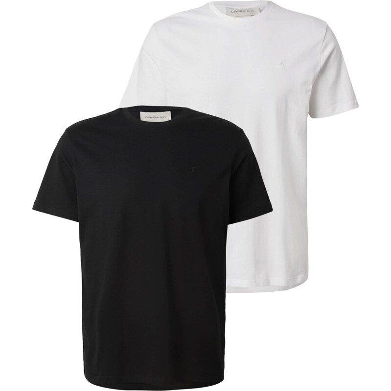 Calvin Klein Jeans Tričko CLASSIC černá / bílá