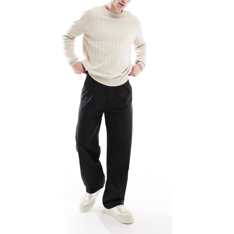 Hugo Red Riko straight fit trousers in black