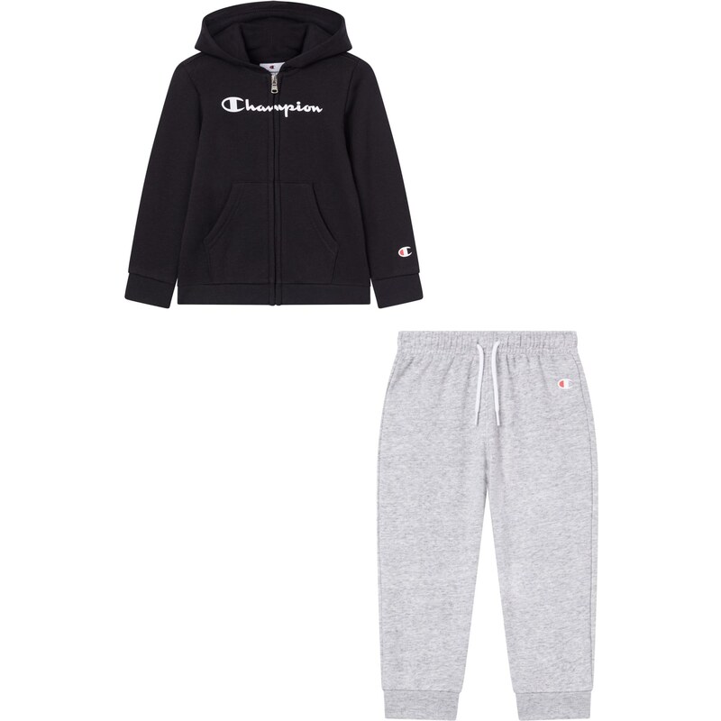 Champion Joggingová souprava světle šedá / červená / černá /