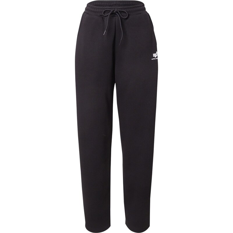 ALPHA INDUSTRIES Kalhoty černá / bílá 107925052